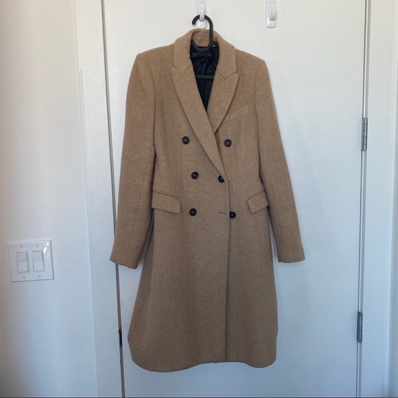 COPY - ZARA WOMEN MASCULINE COAT CAMEL - Picture 1 of 7